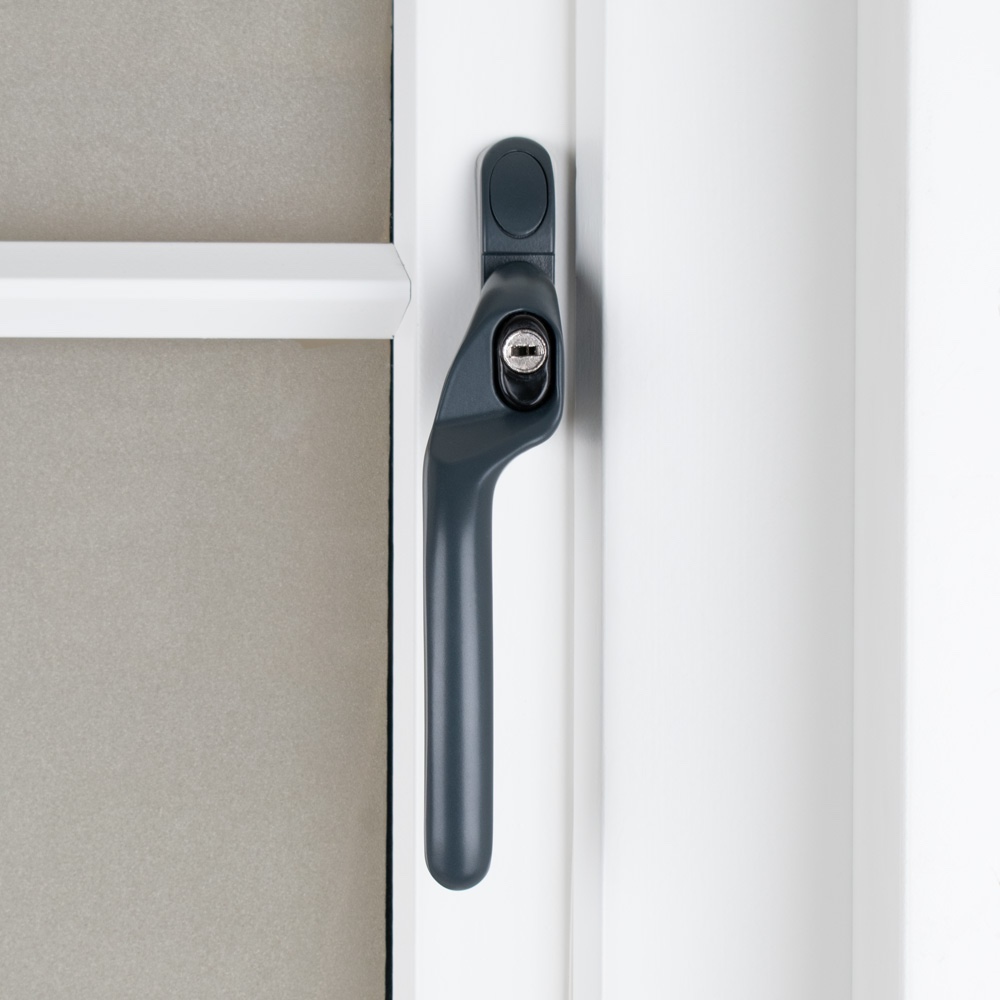 Timber Series Connoisseur MK2 Offset Locking Espag Window Handle - Anthracite Grey (RAL 7016) (Left Hand)